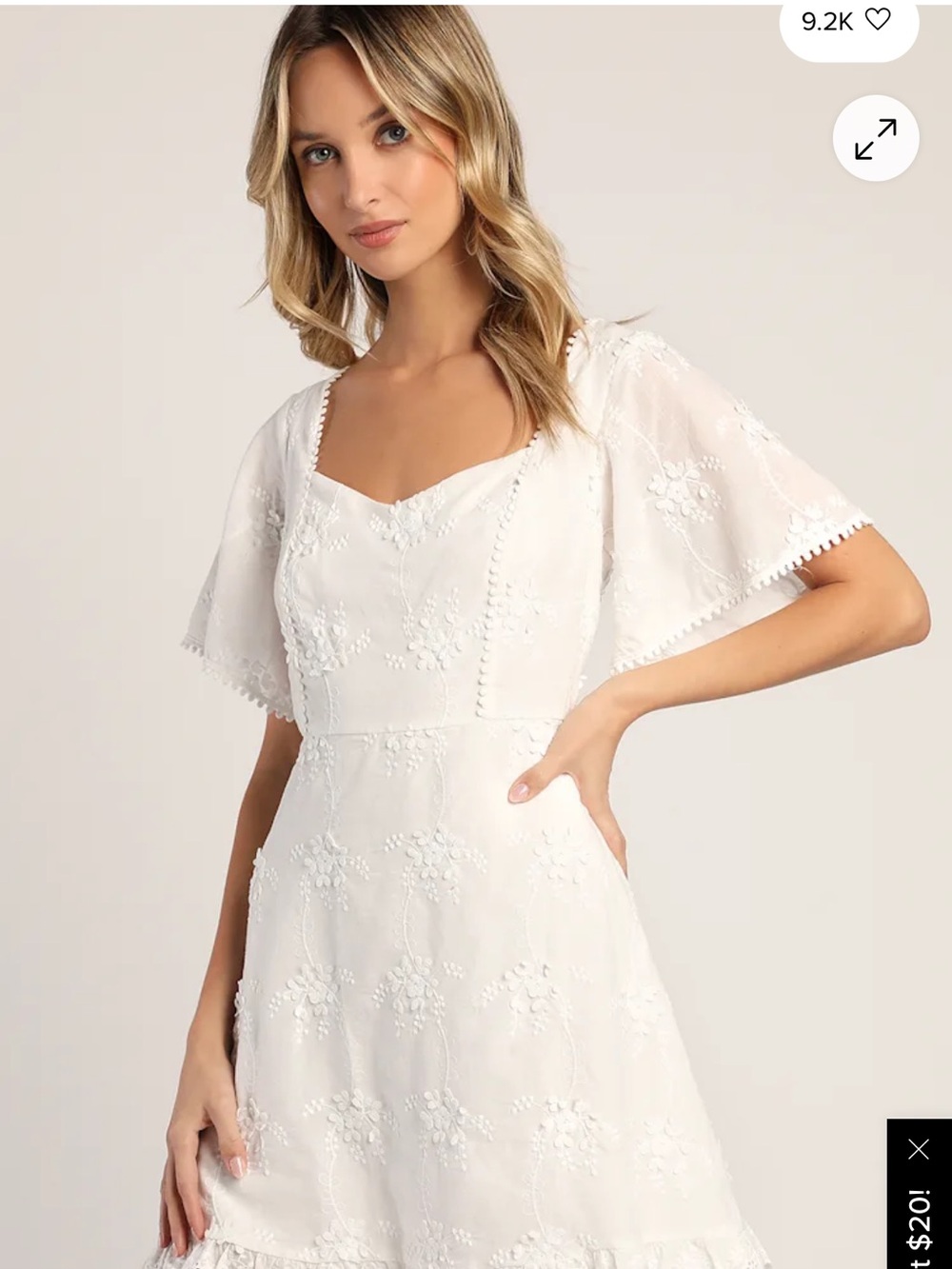Lulus Morning in Mallorca White Lace Mini Dress